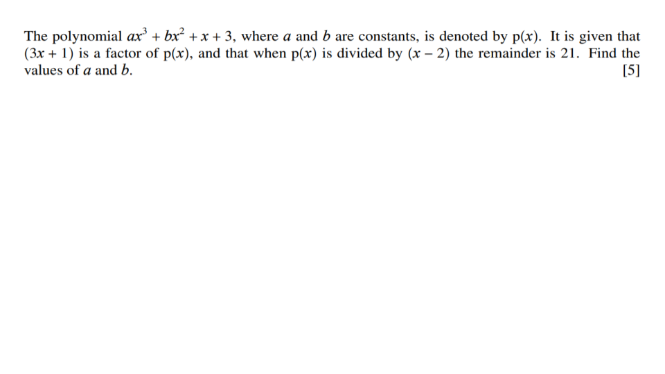 Question 3