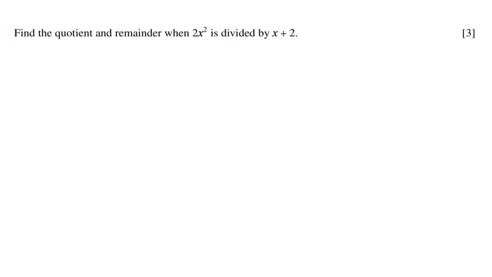 Question 1
