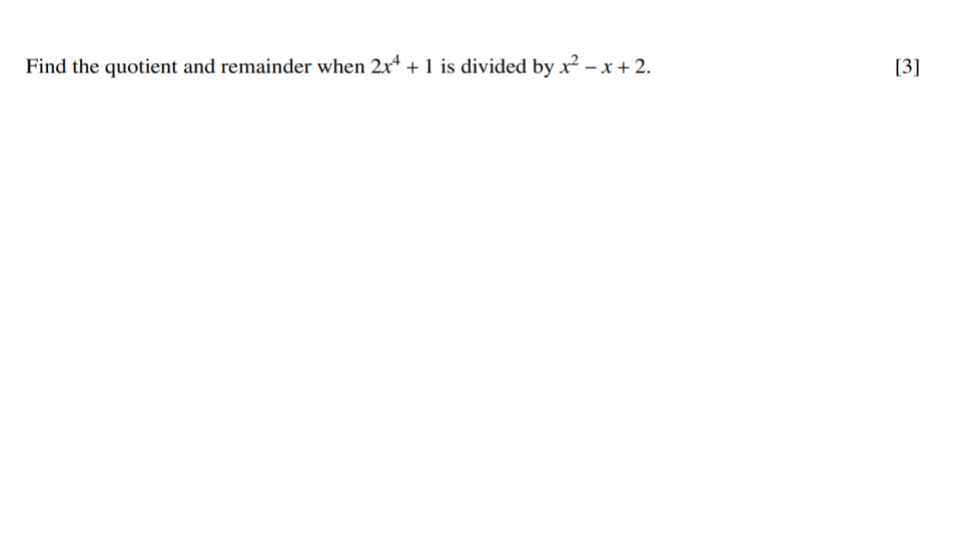 Question 2