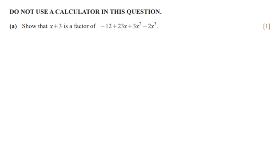 Question 1